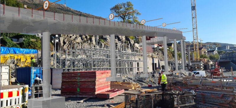 AR-system som viser hvordan konstruksjon vil se ut