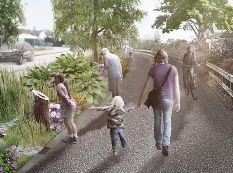 Sweco vant plan- og designkonkurranse som skal utvikle boliggaten Kong Haakons veg i Bryne